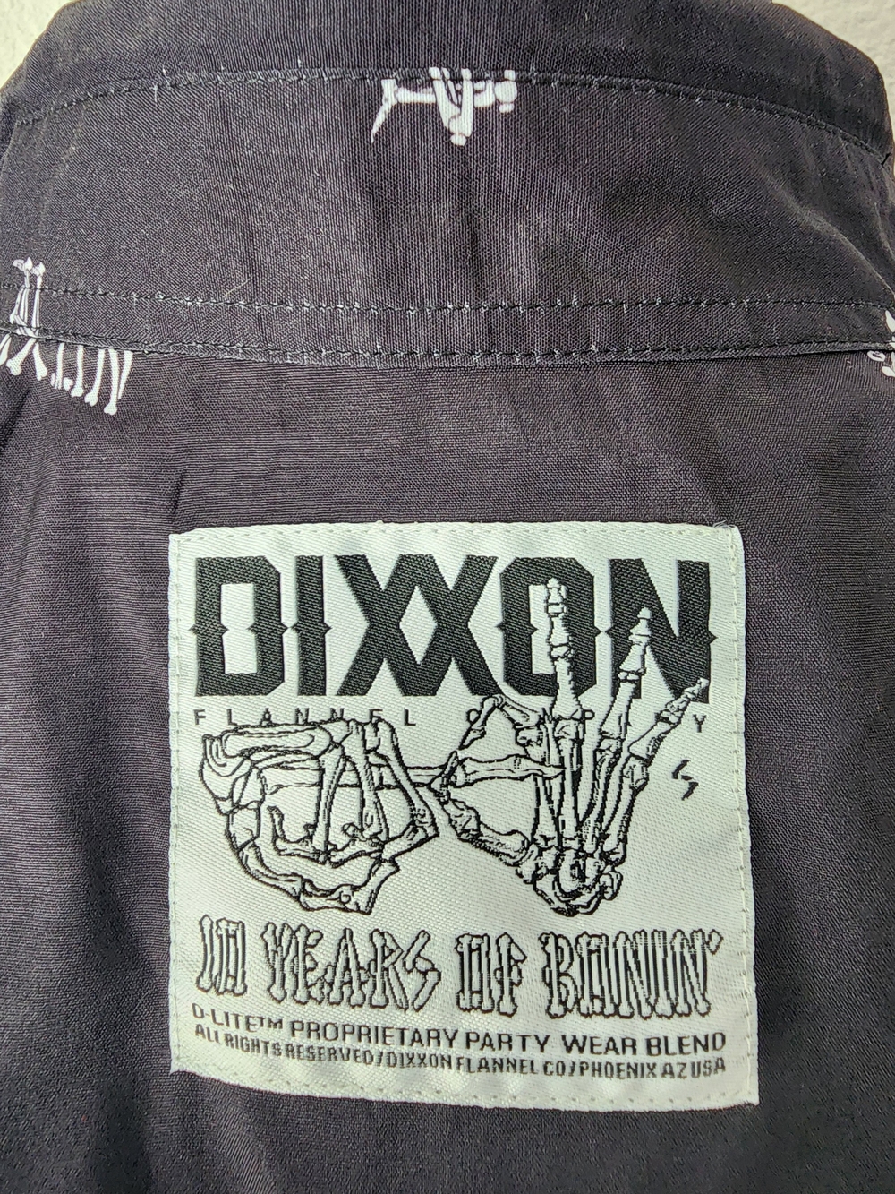 Dixxon Flannel Company 10 Years Of Bonin' Party Shirt Womens - Picture 3 of 3